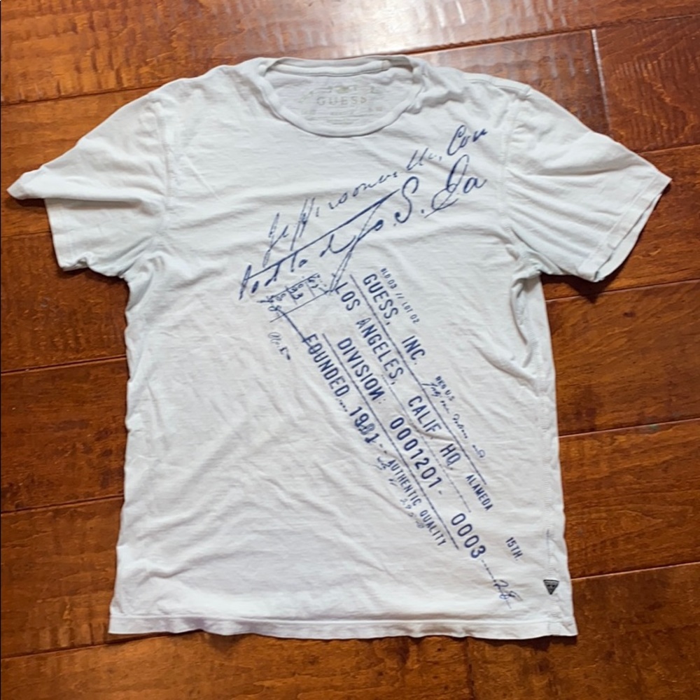 Guess T-Shirt - Medium - Blue